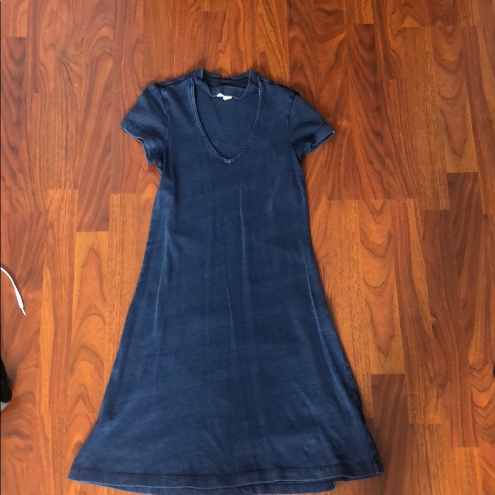 Denim blue dress
